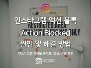 Read more about the article 인스타그램 액션 블록(Action Blocked) 원인 및 해결 방법(2019)